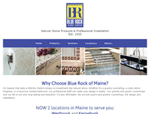 Tablet Screenshot of bluerockmaine.com